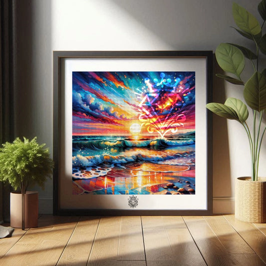 Sunset at sea