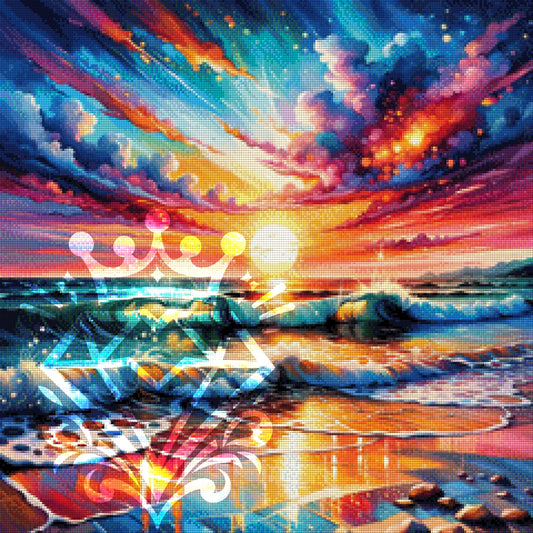 Sunset at sea