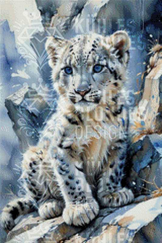 Schneeleopard Baby