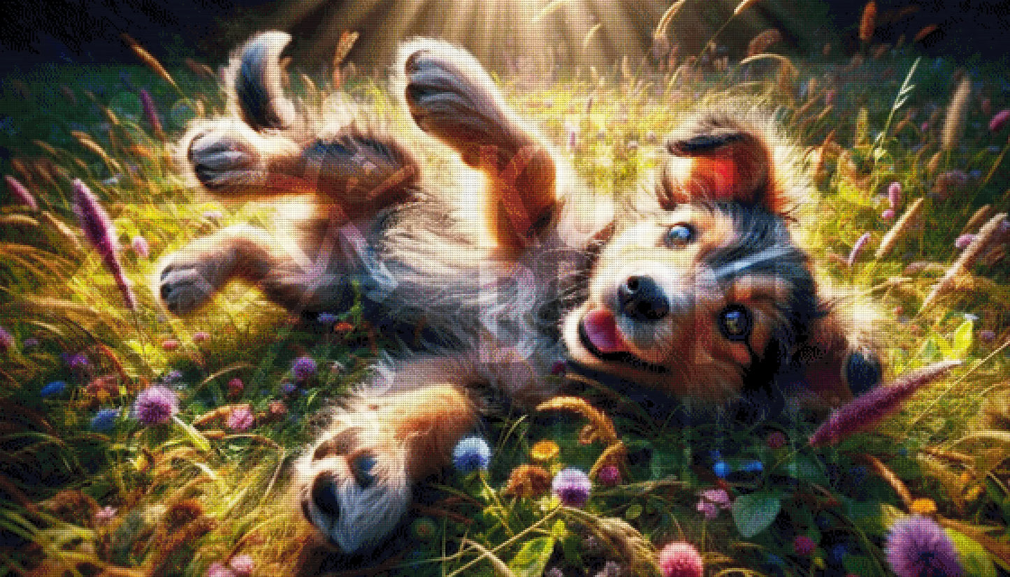 Glücksmoment im Gras