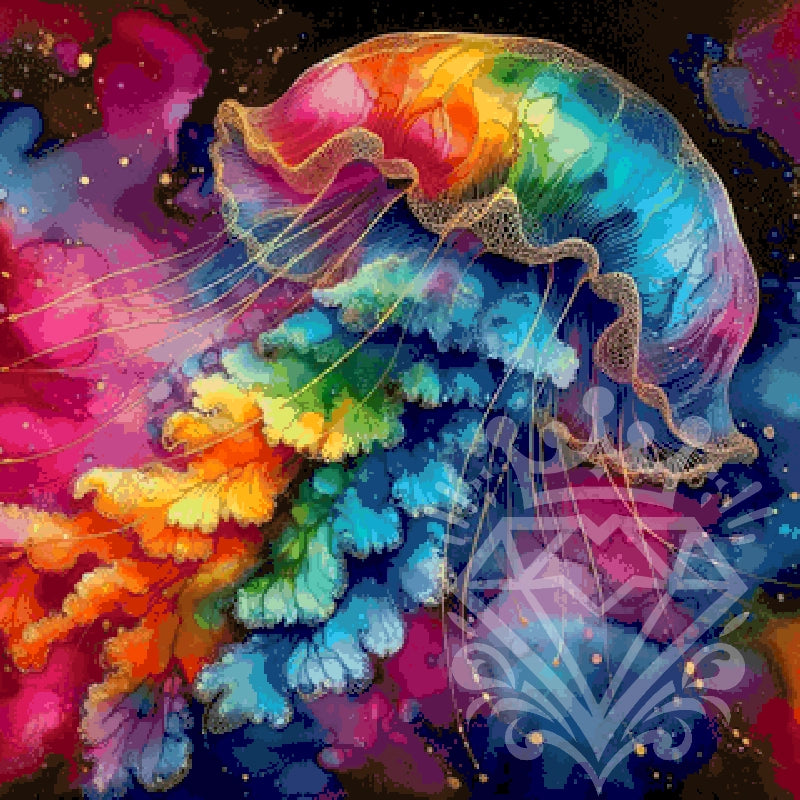 Regenbogen-Qualle