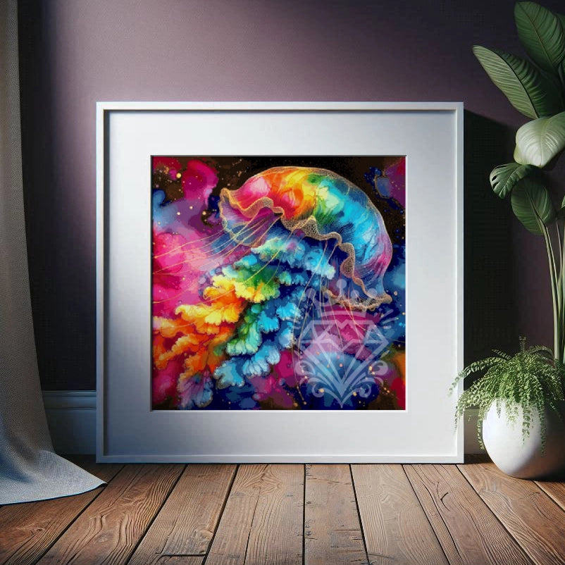 Regenbogen-Qualle