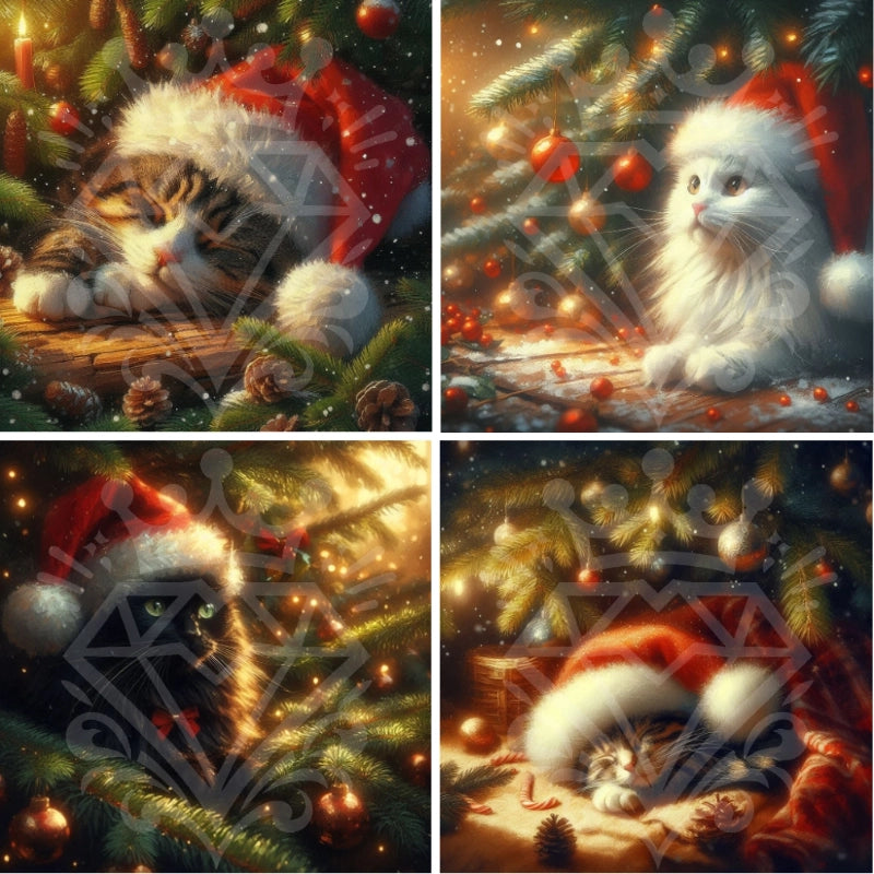 Weihnachts-Katzen