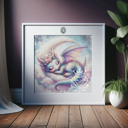 Schlafender Drache auf dem Mond