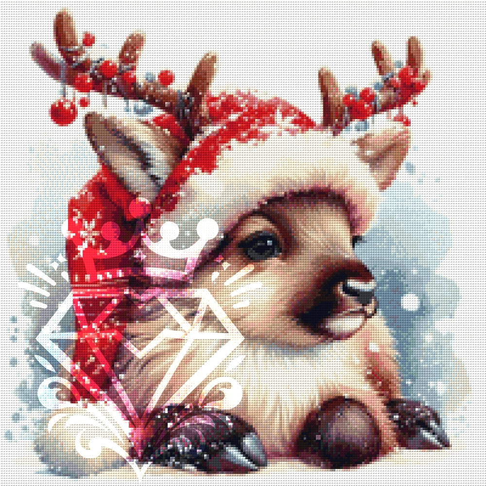 Weihnachts-Rentier – Kühles Blondes Design