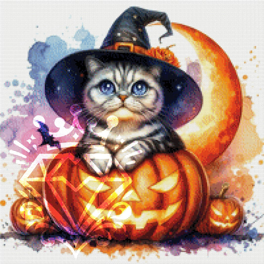 Magiekatze Halloween