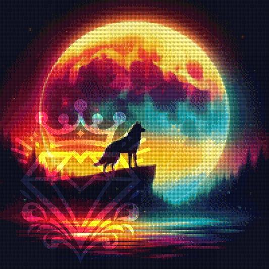 Der Wolf und der bunte Mond
