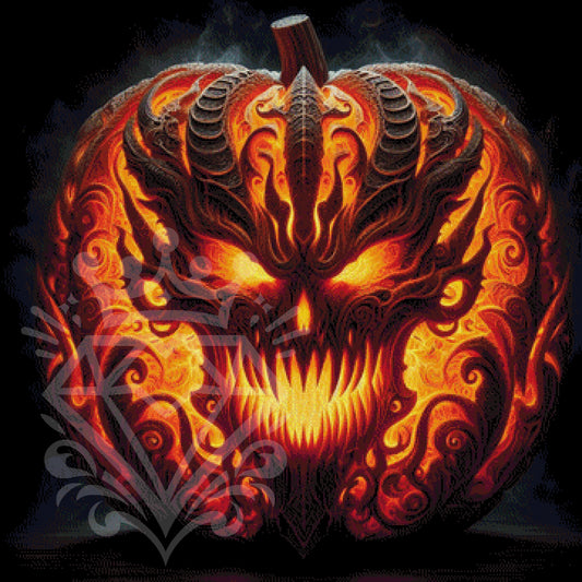 Evil Carved Pumpkin