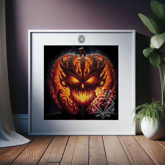 Evil Carved Pumpkin