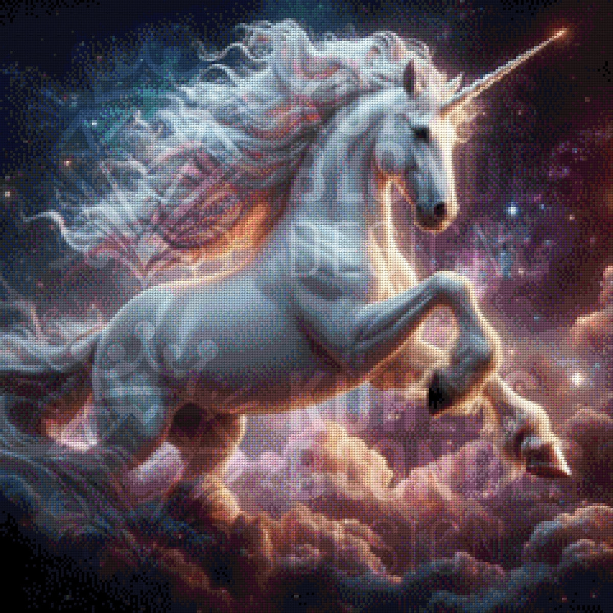 Das Einhorn auf dem Wolkenmeer