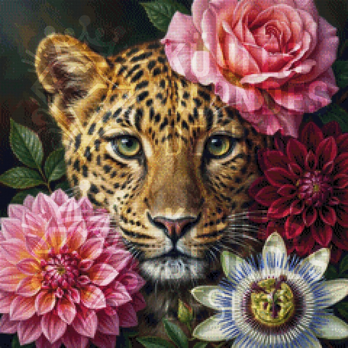 Leolinchen zwischen Blumen