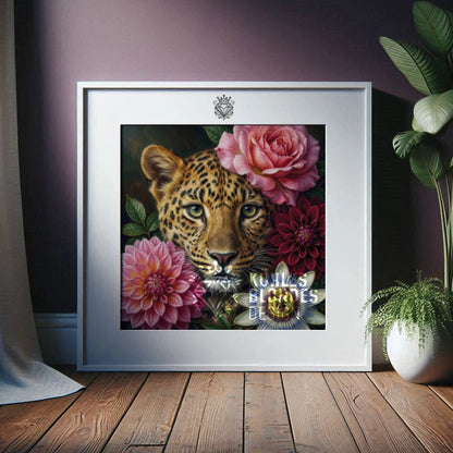 Leolinchen zwischen Blumen